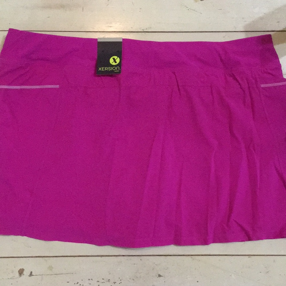 Athletic SKORT Xersion Performance Women’s 3X Reflective Athleisure Orchid